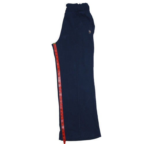 U.S. Polo Assn. Women’s Blue Cotton Wide-Leg Jogger Trousers Size 14