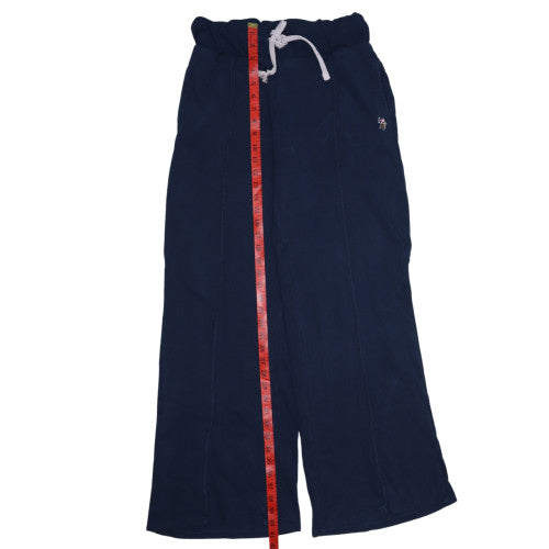 U.S. Polo Assn. Women’s Blue Cotton Wide-Leg Jogger Trousers Size 14
