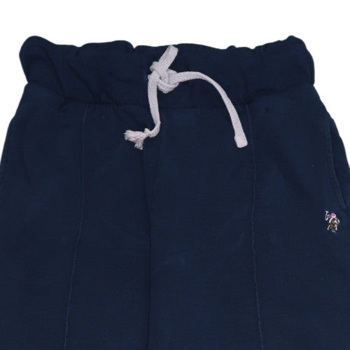 U.S. Polo Assn. Women’s Blue Cotton Wide-Leg Jogger Trousers Size 14
