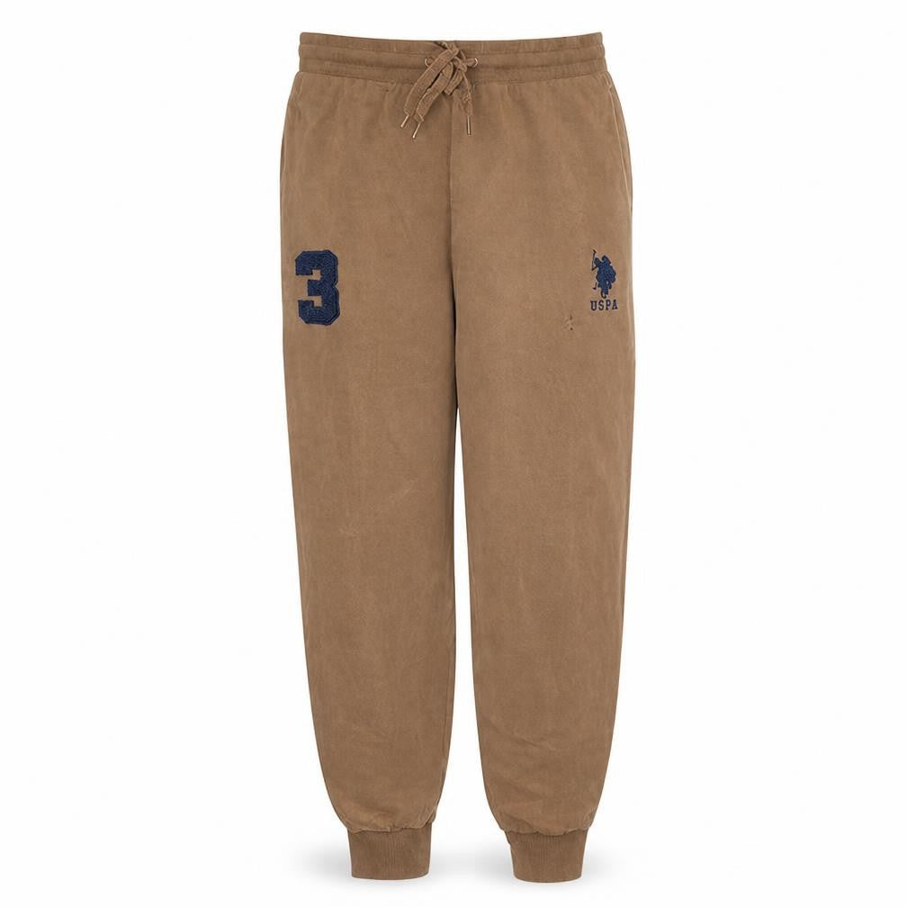 U.S. Polo Assn. Men's Brown Logo Sweatpants M Regular Fit