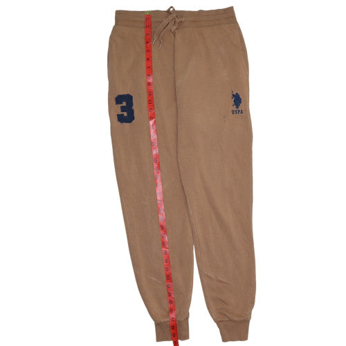 U.S. Polo Assn. Men's Brown Logo Sweatpants M Regular Fit