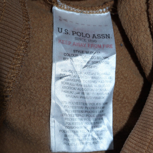 U.S. Polo Assn. Men's Brown Logo Sweatpants M Regular Fit