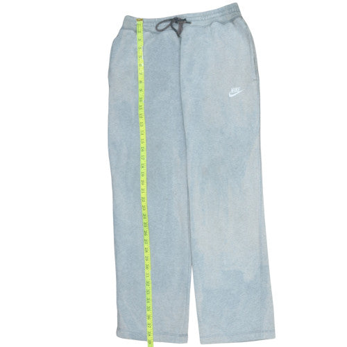 Nike Women's Grey Fleece Sweatpants M Regular Fit Drawstring