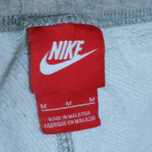 Nike Women's Grey Fleece Sweatpants M Regular Fit Drawstring