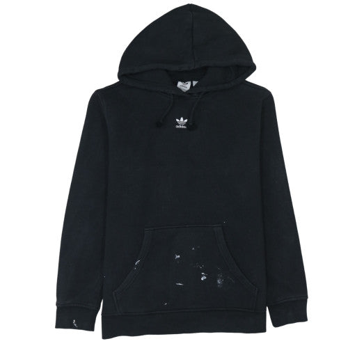 Adidas Women’s Black Pullover Hoodie Size M with Logo & Pocket