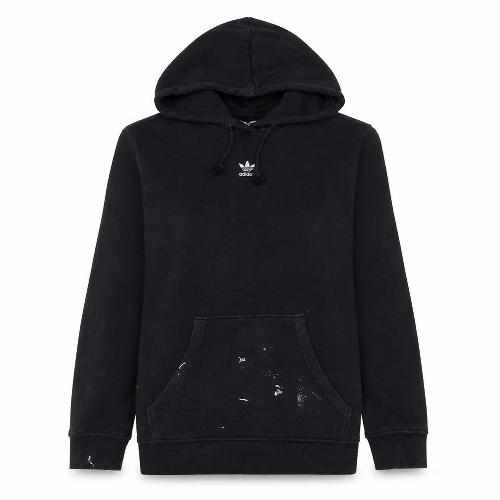 Adidas Women’s Black Pullover Hoodie Size M with Logo & Pocket