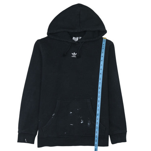 Adidas Women’s Black Pullover Hoodie Size M with Logo & Pocket