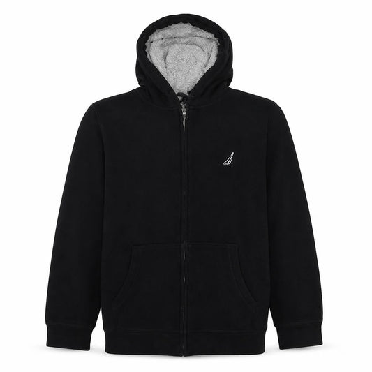 Nautica Men's Black XL Full Zip Fleece Hoodie
