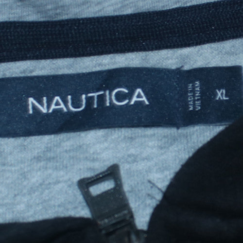 Nautica Men's Black XL Full Zip Fleece Hoodie