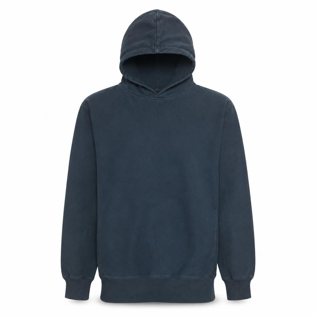 Champion Men's Blue Medium Pullover Hoodie Embroidered Logo