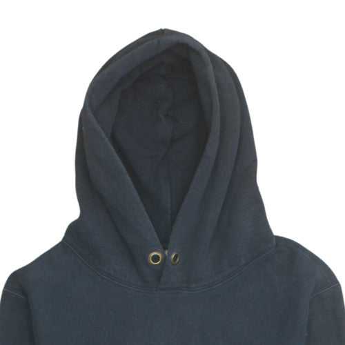 Champion Men's Blue Medium Pullover Hoodie Embroidered Logo