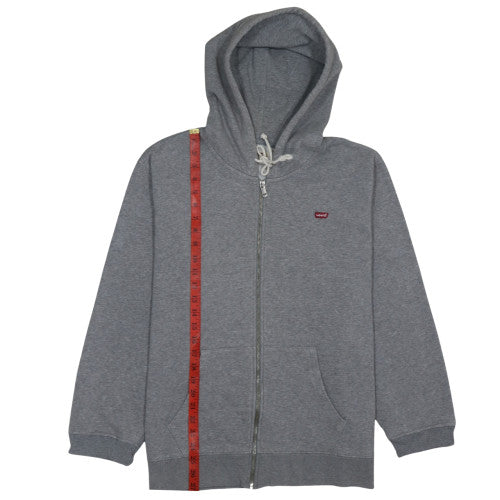Levi's Men's Grey Full Zip Hoodie L Regular Fit Cotton Blend
