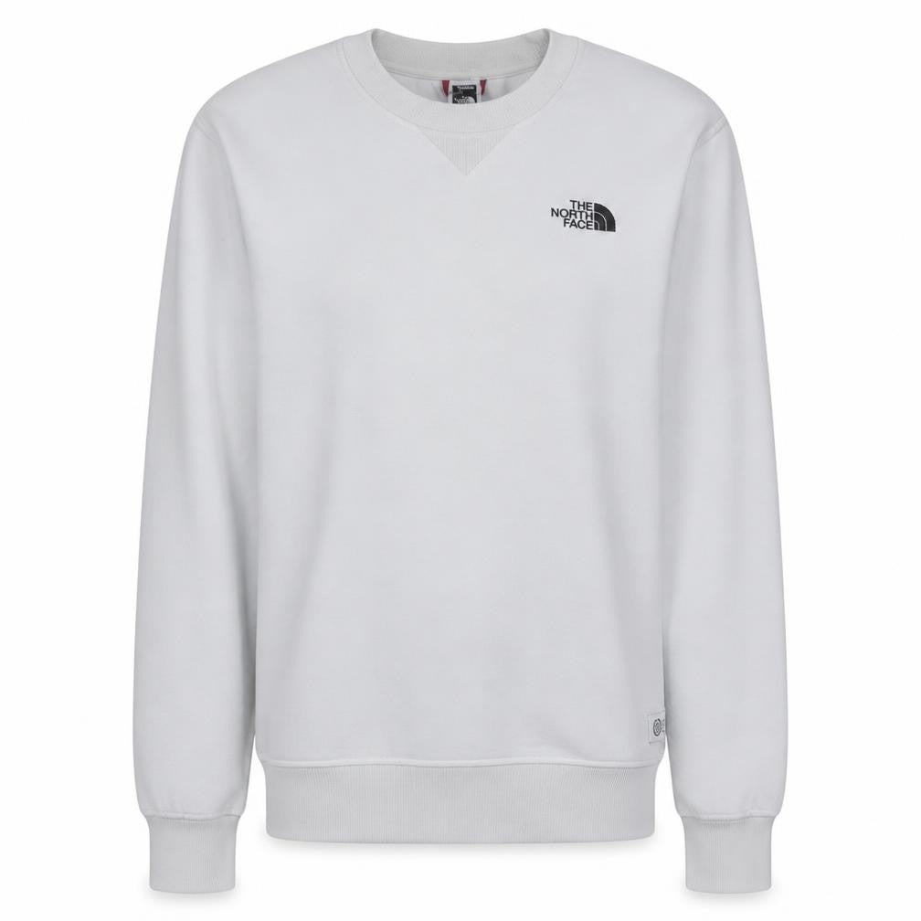 The North Face Mens White Small Crew Neck Pullover Sweatshirt