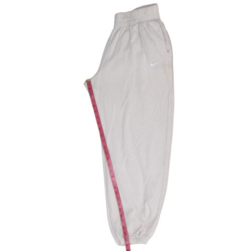 Nike Womens Beige M Fleece Sweatpants with Elastic Waist