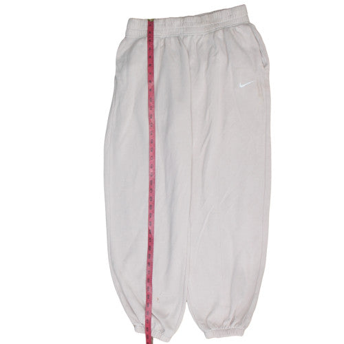 Nike Womens Beige M Fleece Sweatpants with Elastic Waist