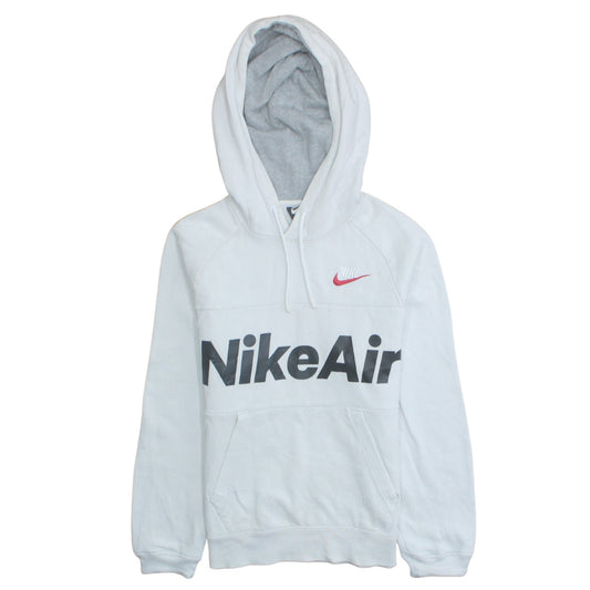 Nike Men's White XS Pullover Hoodie with Logo Print