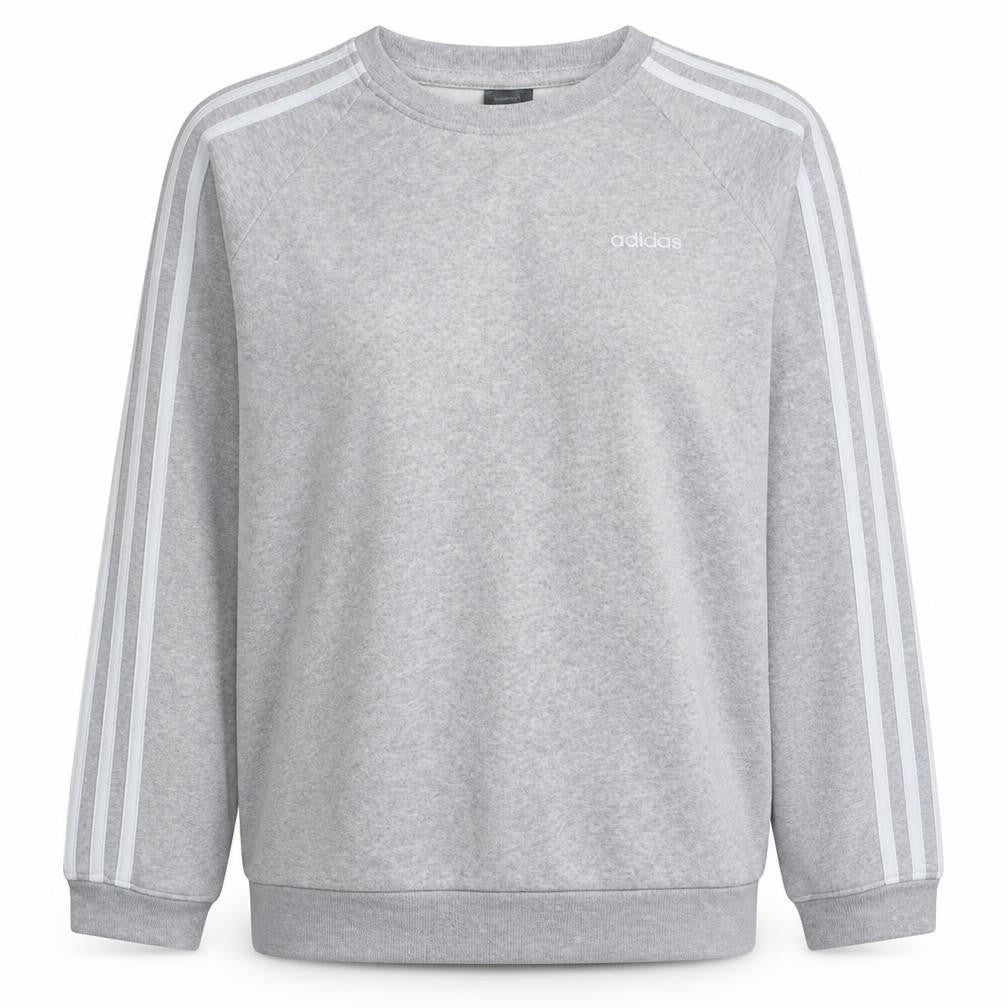 Adidas Women Grey Crew Neck Pullover Sweatshirt Size S