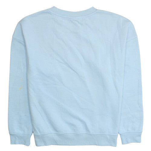 Disney Winnie the Pooh Blue Sweatshirt Women M Pullover Crew Neck Vintage Style