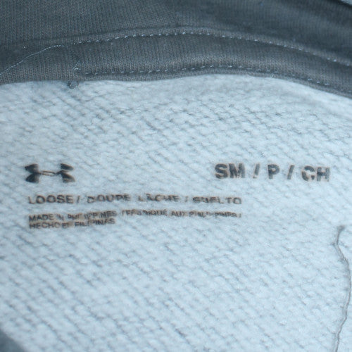 Under Armour Men’s Grey Pullover Hoodie Small Relaxed Fit Sportswear