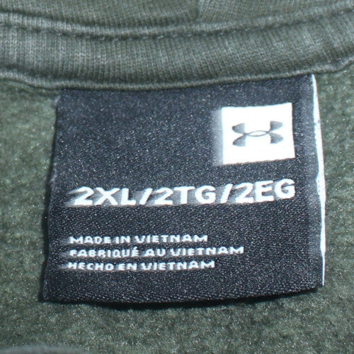Under Armour Men's Green 2XL Pullover Hoodie with Logo