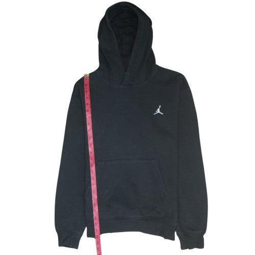 Jordan Men's Black Pullover Hoodie L Logo Fleece Sweatshirt