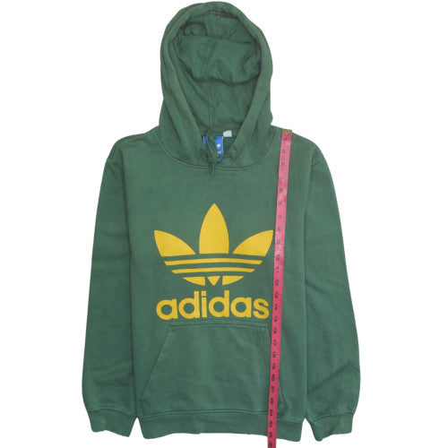 Adidas Men's Green Pullover Hoodie Size S Graphic Sportswear