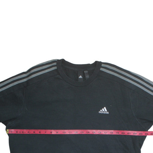 Adidas Mens Black XL Pullover Sweatshirt Crew Neck Classic Style