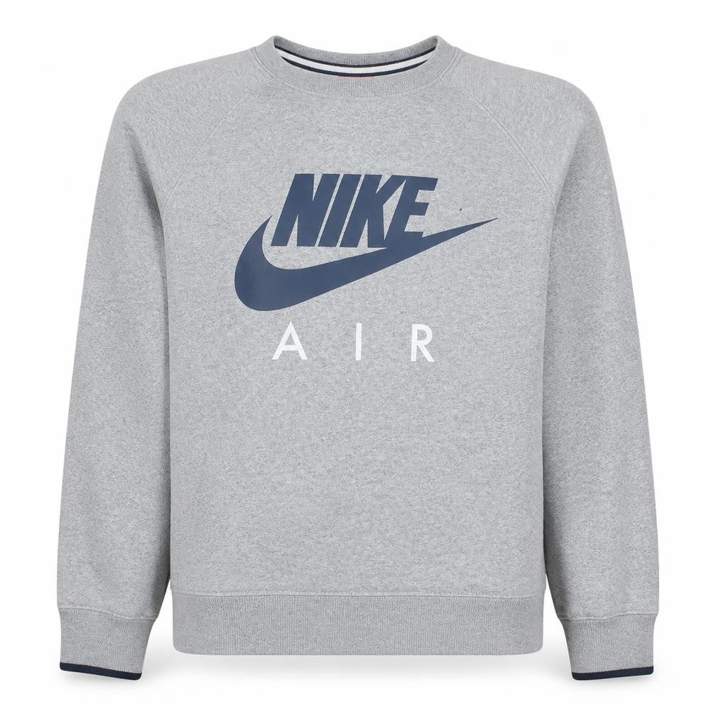 Nike Air Mens Grey Crew Neck Sweatshirt M Cotton Blend