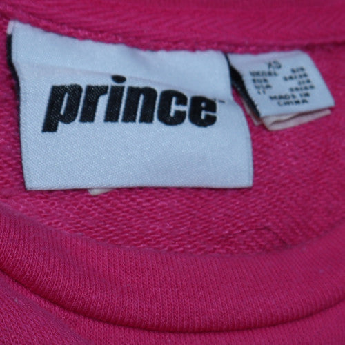 Prince Womens Pink Crew Neck Pullover Sweatshirt Size M
