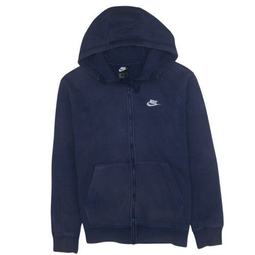 Nike Men's Blue Full Zip Fleece Hoodie Size M