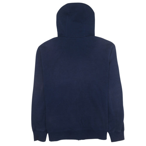 Nike Men's Blue Full Zip Fleece Hoodie Size M