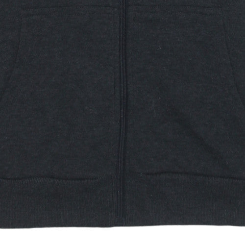 Lee Cooper Mens Black Full Zip Hoodie Size M Fleece Sweatshirt