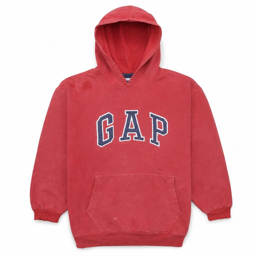 Gap Boys Red Pullover Hoodie Sweatshirt Size M Cotton Blend Casual