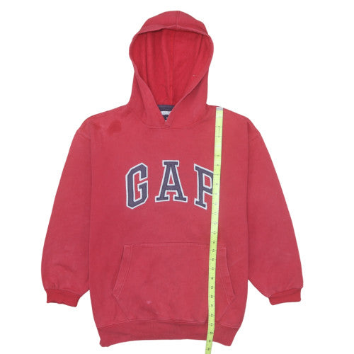GAP Boys Red Pullover Hoodie Sweatshirt Size M Cotton Blend Casual