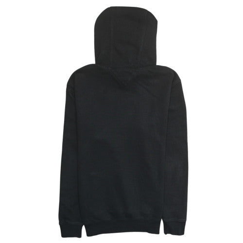 Tommy Jeans Men's Black Pullover Hoodie Medium Logo Fleece Sweatshirt