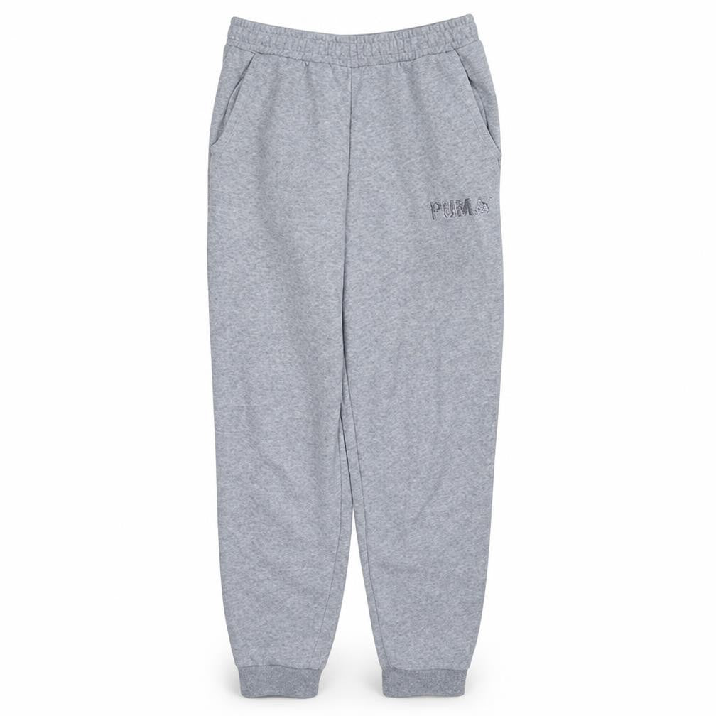 Puma Girls Grey Jogger Sweatpants Size 12 Years Elastic Waist Activewear