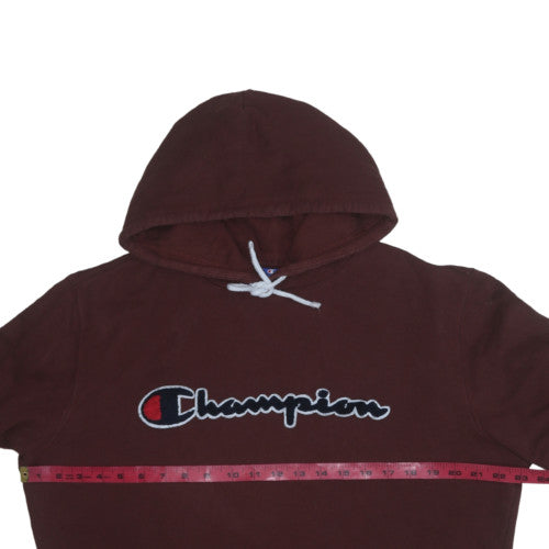Champion Men's Brown XL Pullover Hoodie Embroidered Logo