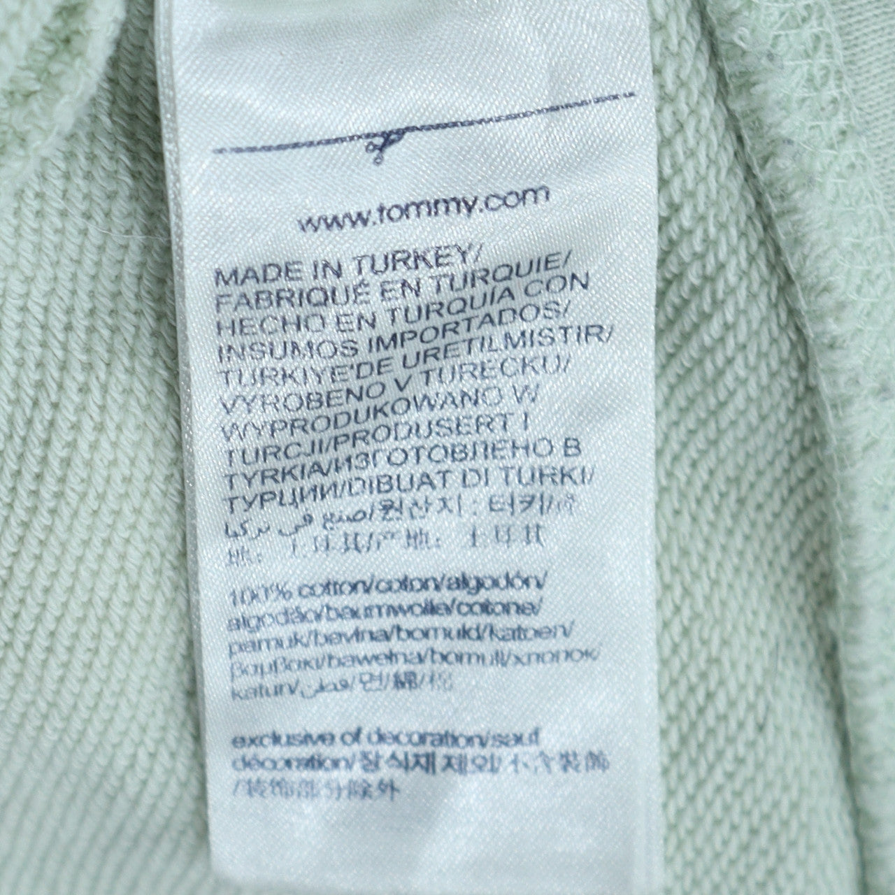 Tommy Hilfiger Men's White Pullover Hoodie Medium Logo Cotton