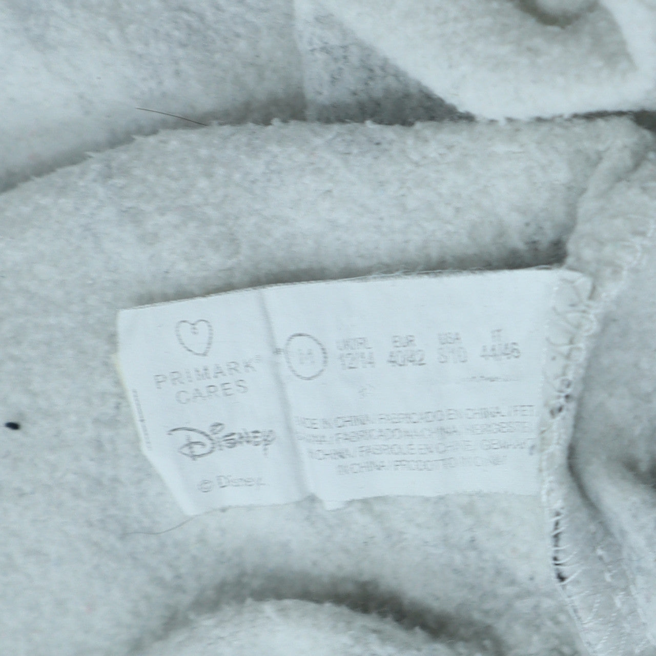 Disney Primark Women White Mickey Print Pullover Sweatshirt UK 12/14