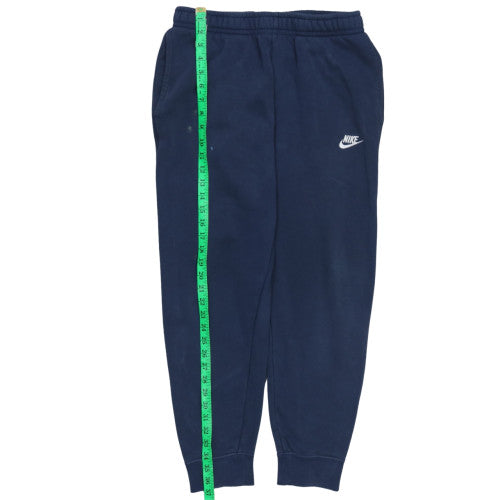 Nike Men Navy Blue Jogger Sweatpants M Elastic Waist Fleece Lined