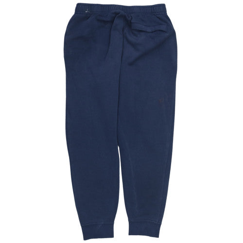 Nike Men Navy Blue Jogger Sweatpants M Elastic Waist Fleece Lined