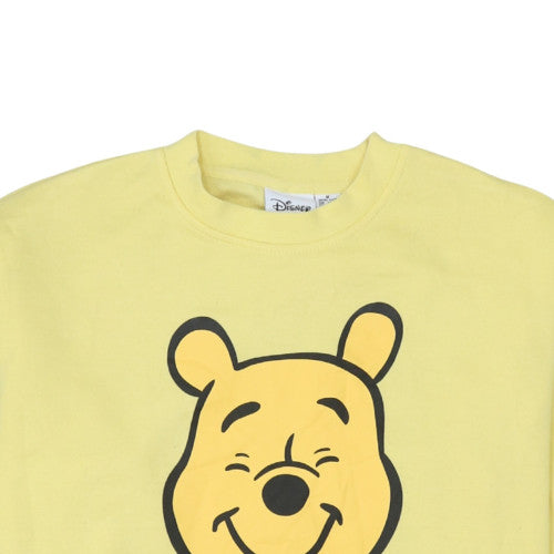 Disney Primark Womens Yellow Winnie the Pooh Pullover Sweatshirt Size M 12/14