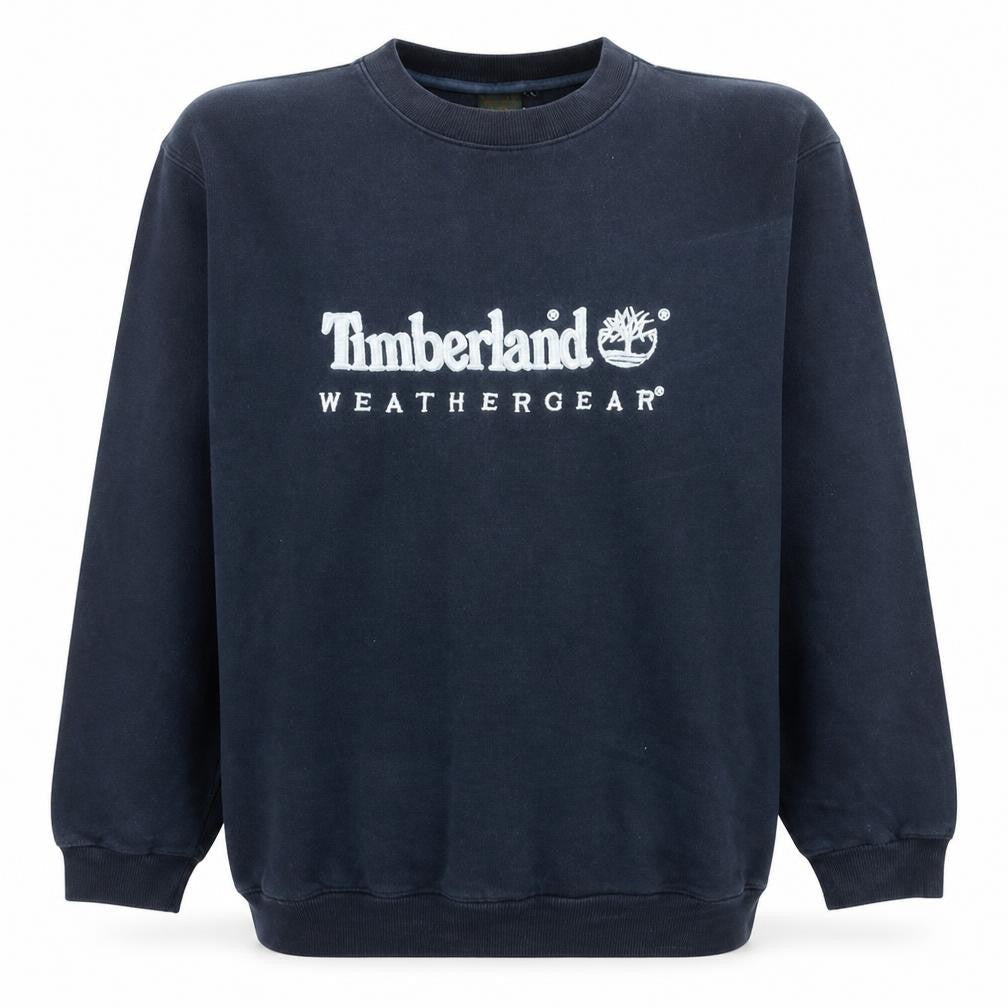 Timberland Men's Blue Crew Neck Pullover Sweatshirt L Outdoor Fleece
