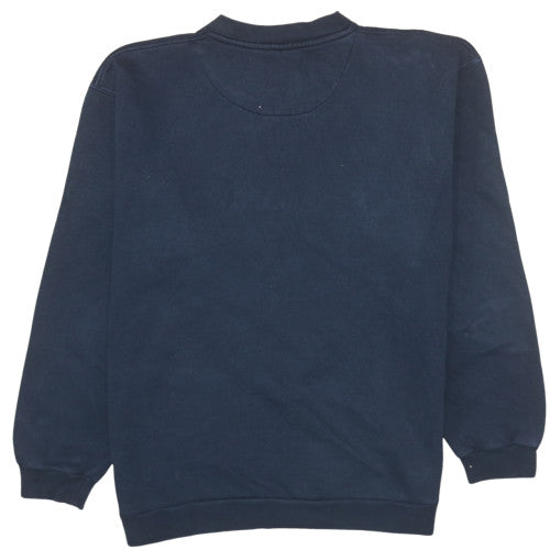 Timberland Men's Blue Crew Neck Pullover Sweatshirt L Outdoor Fleece