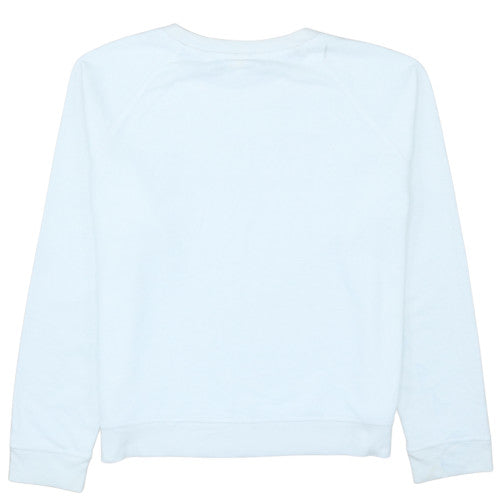 Levi's Womens White Logo Crew Neck Pullover Sweatshirt Size L