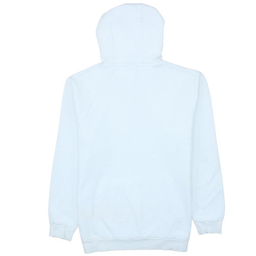Ellesse Mens White Pullover Hoodie M Logo Fleece Sweatshirt