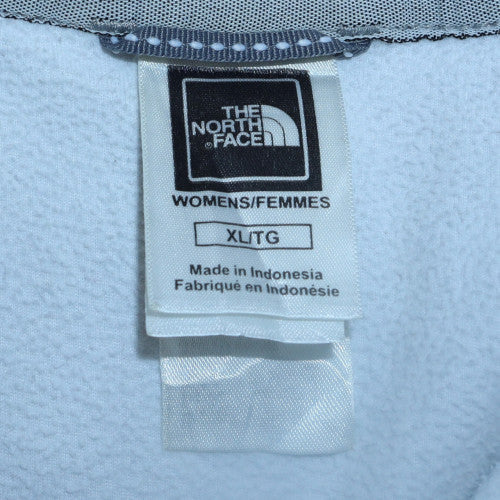 The North Face Women's White Fleece Pullover Hoodie XL Half Zip