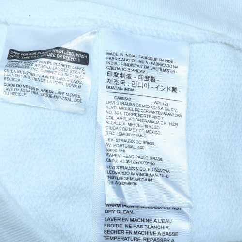 Levi's Men's White Logo Pullover Hoodie Size L Regular Fit