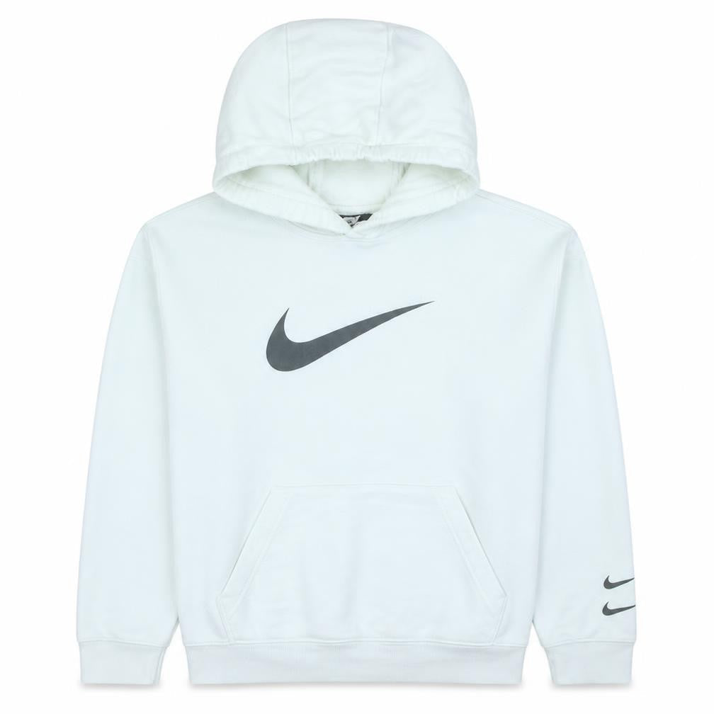 Nike Men's White Pullover Hoodie Size M Regular Fit Fleece