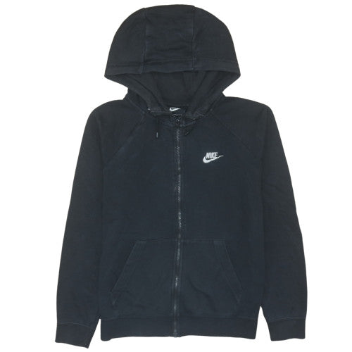 Nike Men's Black Full Zip Hoodie M Regular Fit Fleece Sweatshirt